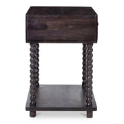 Tabitha - Nightstand - Dark Brown - JaxCo Furniture