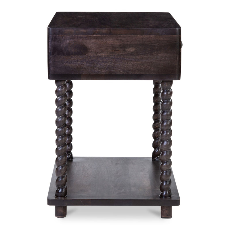 Tabitha - Nightstand - Dark Brown - JaxCo Furniture