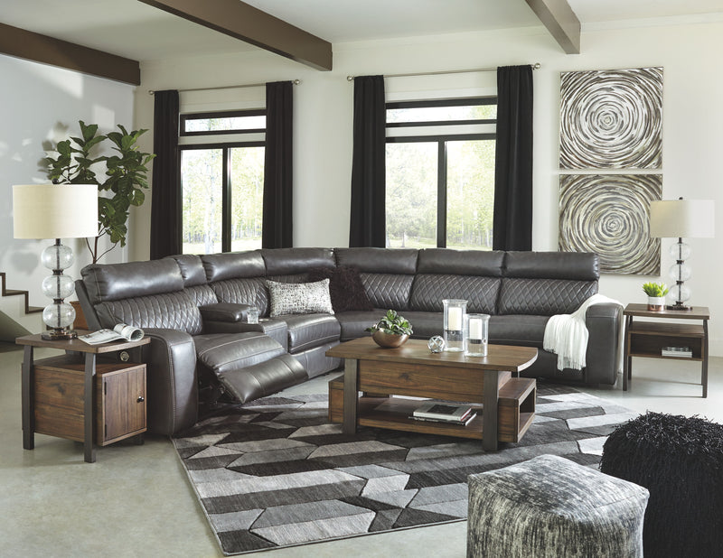 Samperstone - Power Reclining Sectional - JaxCo Furniture