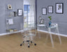 Amaturo - Acrylic Adjustable Home Office Desk Chair - Clear - JaxCo Furniture