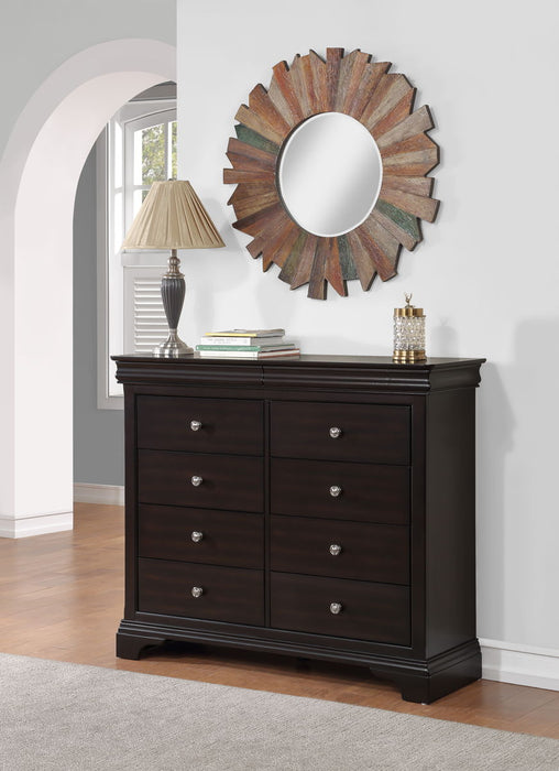 Dominique - Chesser - Dark Brown - JaxCo Furniture