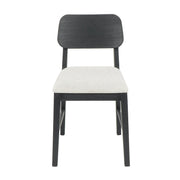 Deaven - Upholstered Dining Chair (Set of 2) - Oak Black - JaxCo Furniture