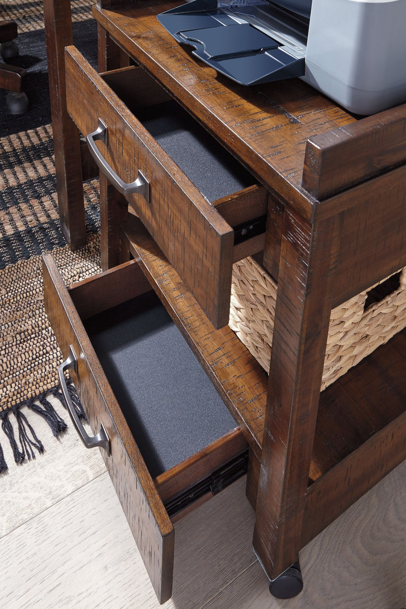 Baldridge - Rustic Brown - Printer Stand - JaxCo Furniture
