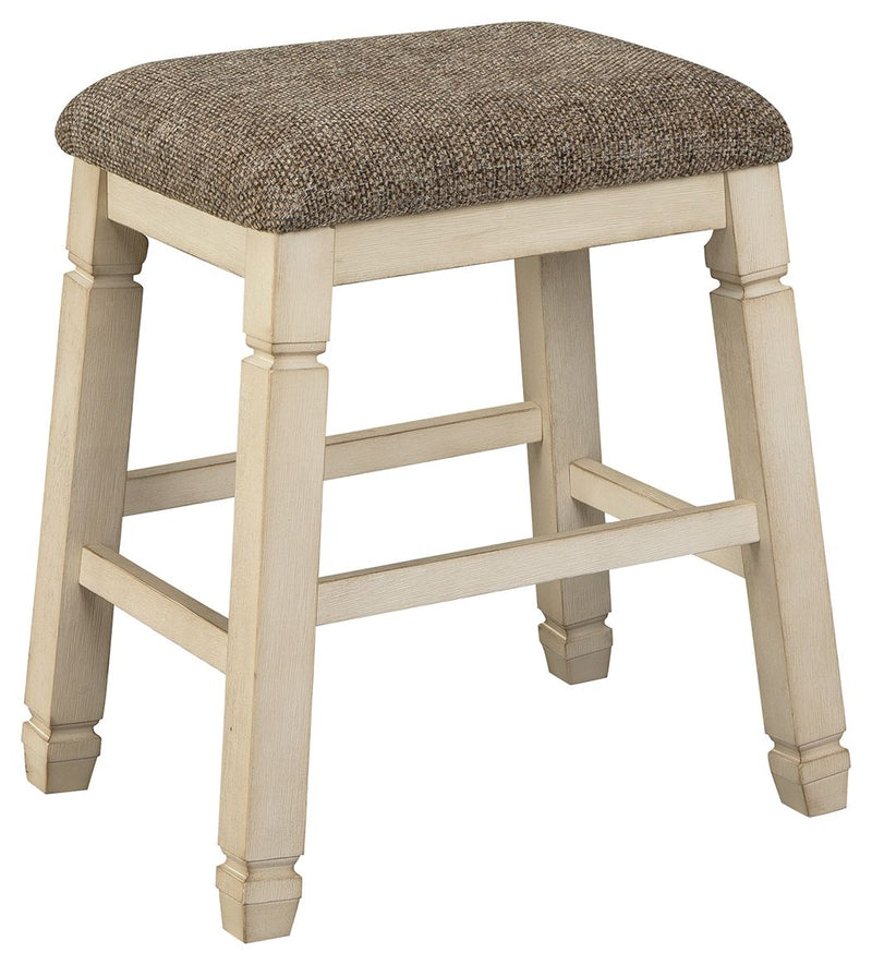 Bolanburg - Beige - Upholstered Stool (Set of 2) - JaxCo Furniture