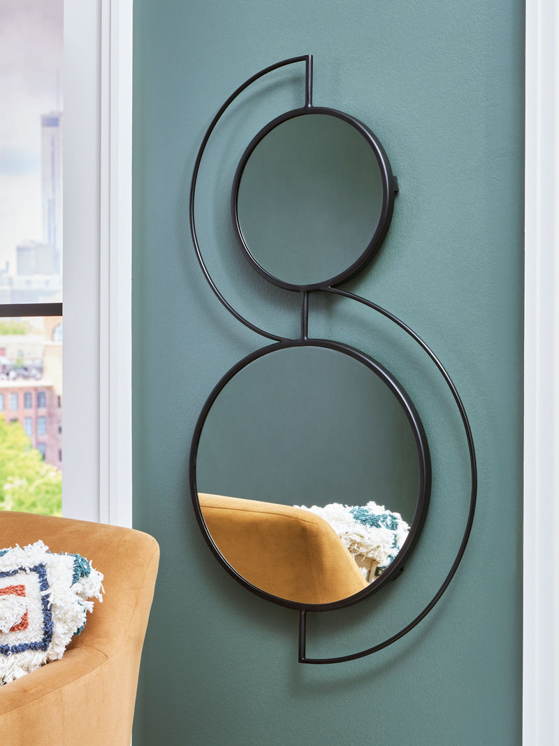 Shayham - Black - Accent Mirror - JaxCo Furniture