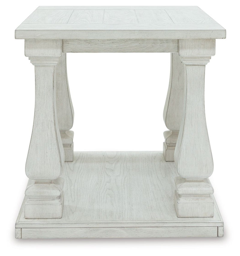 Arlendyne - Antique White - Rectangular End Table - JaxCo Furniture