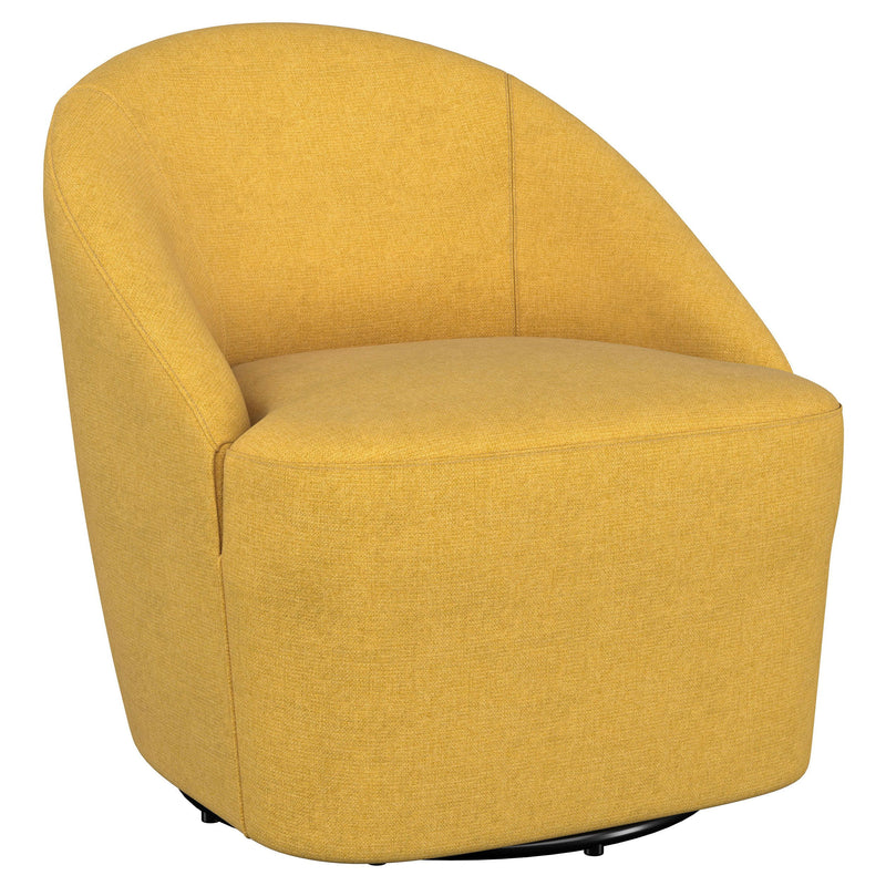 Leon - Upholstered Barrel Accent Swivel Chair - JaxCo Furniture