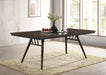 Wes - Rectangular Wood Dining Table - Dark Walnut - JaxCo Furniture