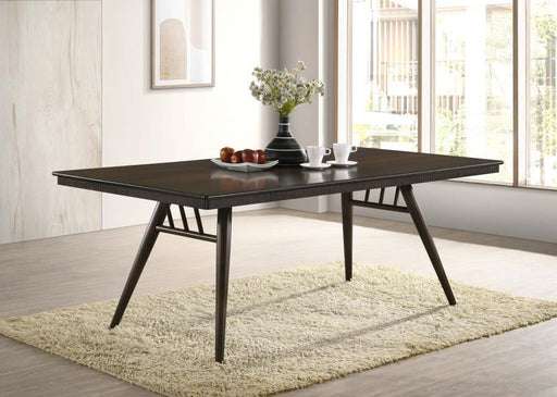 Wes - Rectangular Wood Dining Table - Dark Walnut - JaxCo Furniture