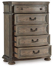 Ardenfield - Light Brown - Five Drawer Chest - JaxCo Furniture