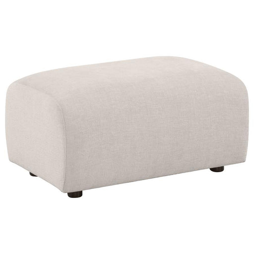 Burnett - Chenille Upholstered Ottoman - JaxCo Furniture