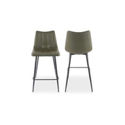 Alibi - Counter Stool (Set of 2) - Dark Green - JaxCo Furniture