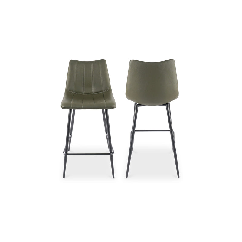 Alibi - Counter Stool (Set of 2) - Dark Green - JaxCo Furniture