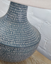 Schylarmont - Antique Gray / White - Metal Table Lamp - JaxCo Furniture