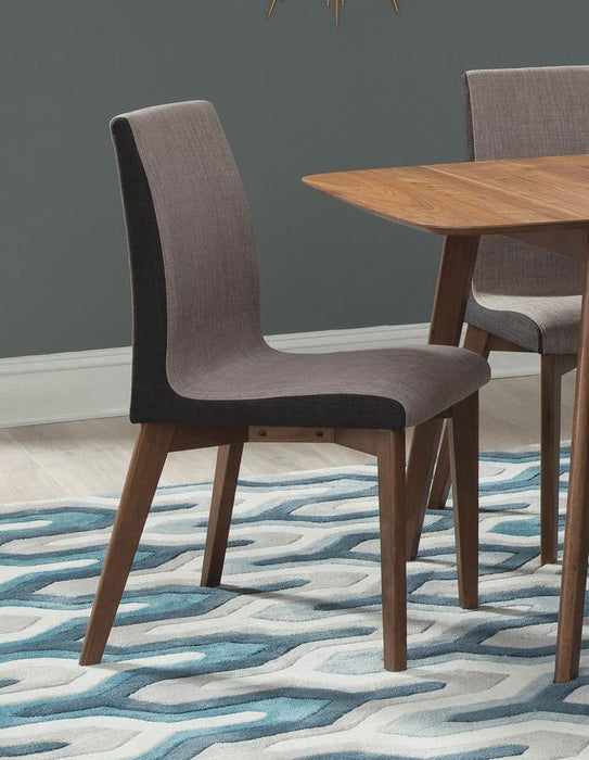 Redbridge - Upholstered Dining Side Chair (Set of 2) - Natural Walnut - JaxCo Furniture