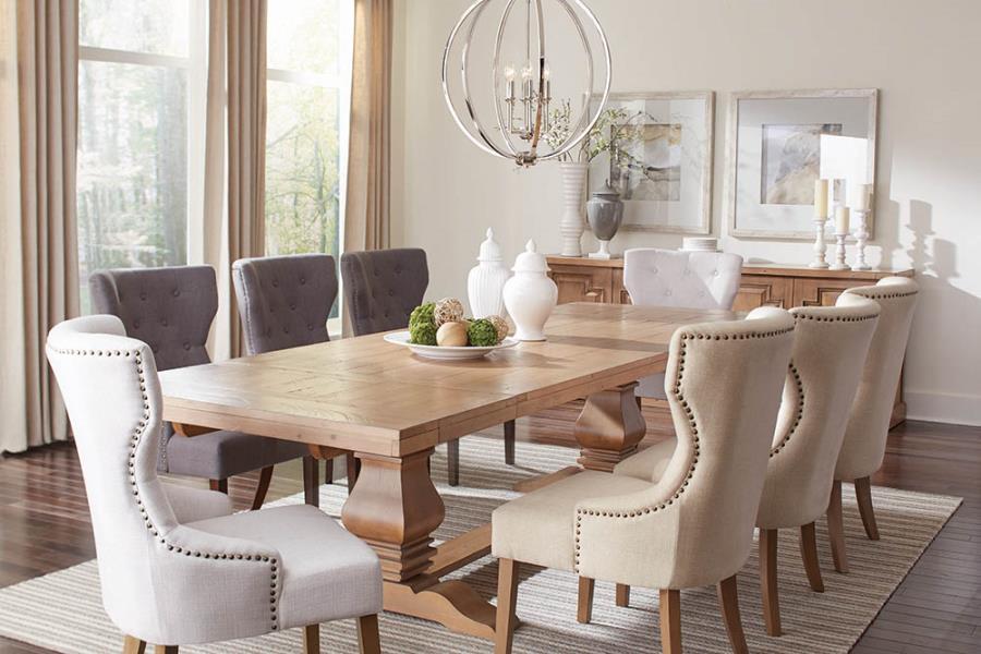 Florence - Extension Dining Table - Rustic Honey - JaxCo Furniture