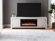 Cayboni - LG TV Stand With Fireplace Option - JaxCo Furniture