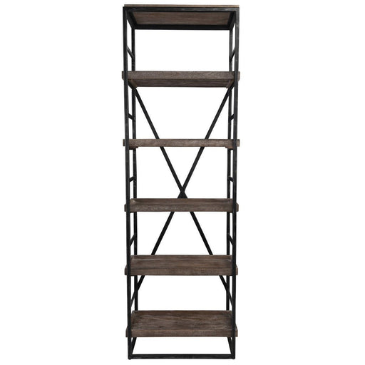 Evan - Single Bookshelf - Olive Brown - JaxCo Furniture