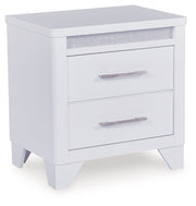 Jarlee - White - Two Drawer Night Stand - JaxCo Furniture