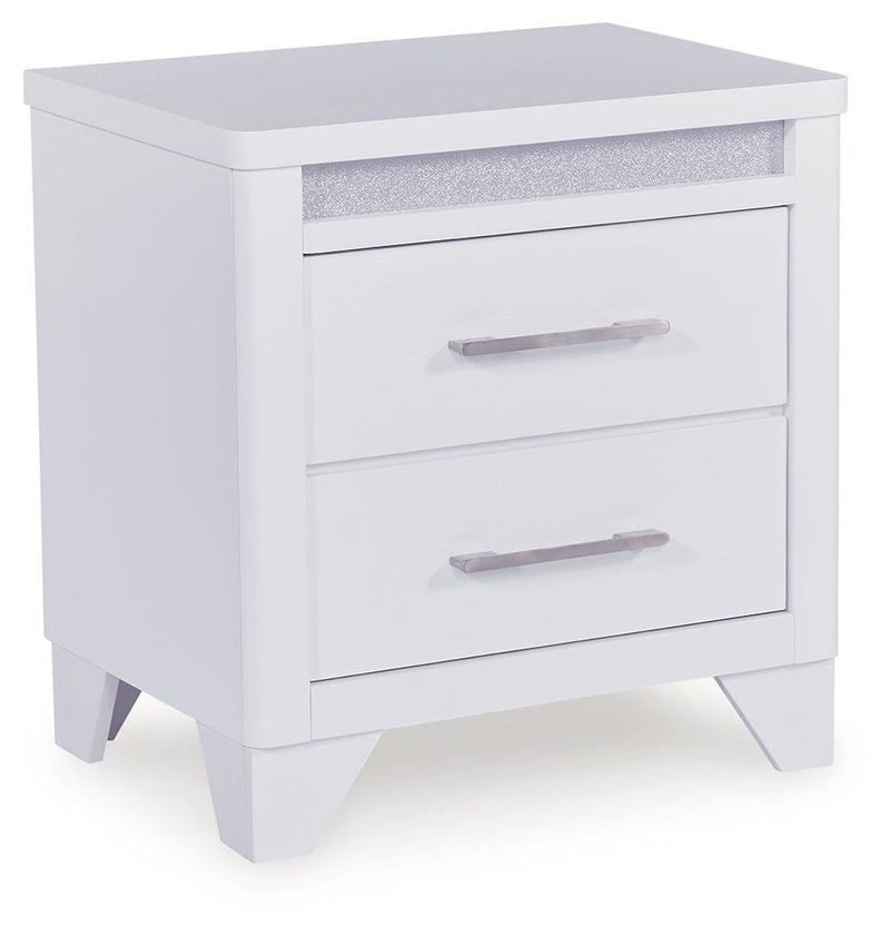 Jarlee - White - Two Drawer Night Stand - JaxCo Furniture
