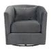 Stanton - Swivel Chair With Nails - JaxCo Furniture