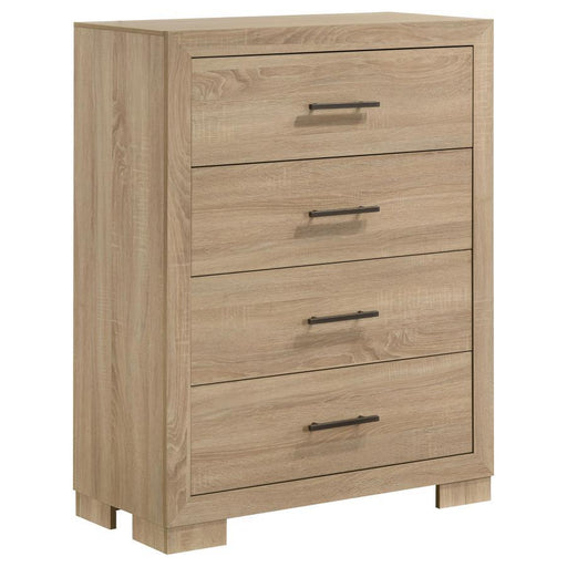 Arielle - 4-Drawer Bedroom Chest Of Drawers - Light Oak - JaxCo Furniture