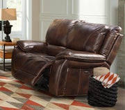 Vail - Power Reclining Loveseat - Burnt Sienna - JaxCo Furniture