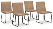 Pharwynn - Toast - Dining Upholstered Side Chair (Set of 4) - JaxCo Furniture
