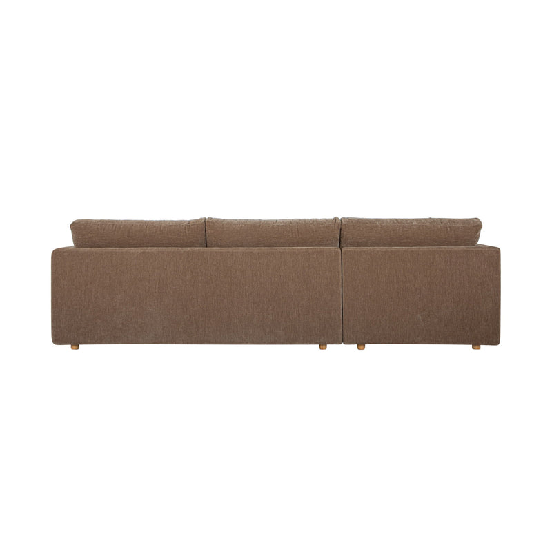 Bryn - Sectional Camel Left Stationary Sofa - Light Brown - JaxCo Furniture