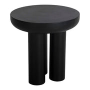 Rocca - Cement Side Table - Black - JaxCo Furniture