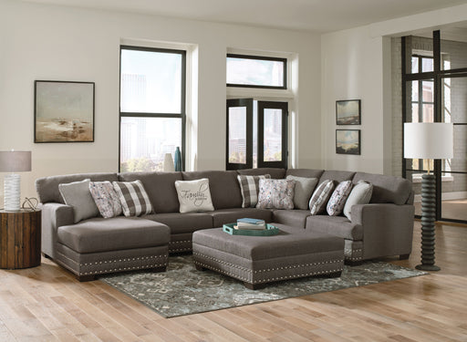 Crawford - Sectional With Ottoman And Pillows - JaxCo Furniture