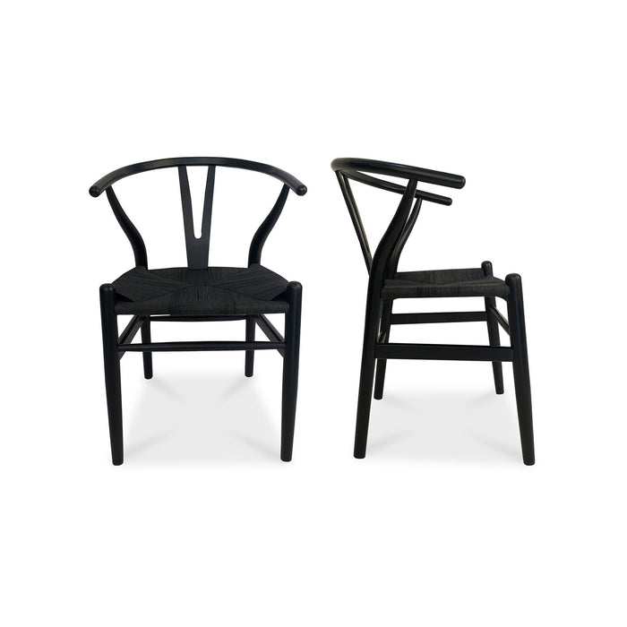 Ventana - Dining Chair Chair (Set of 2) - Black - JaxCo Furniture