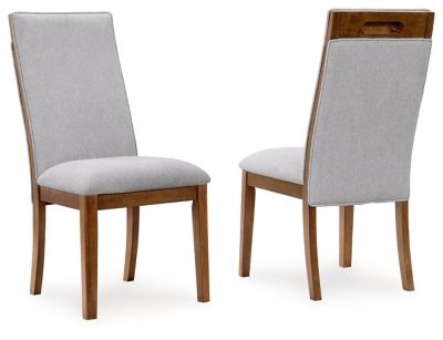 Lyncott - Beige / Brown - Dining Upholstered Side Chair (Set of 2) - JaxCo Furniture