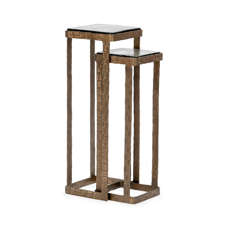 Gillian - Nesting Accent Tables - Gold - JaxCo Furniture