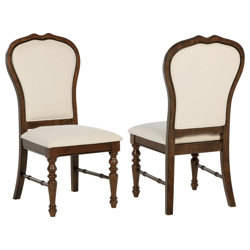 Landon - Upholstered Dining Side Chair (Set of 2) - Rich Brown - JaxCo Furniture