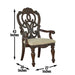 Royale - Arm Chair (Set of 2) - Dark Brown - JaxCo Furniture