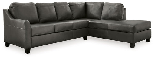 Valderno - Fog - 2-Piece Sectional With Raf Corner Chaise - JaxCo Furniture