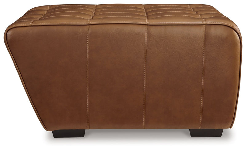 Temmpton - Chocolate - Oversized Accent Ottoman - JaxCo Furniture