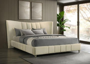Evelyn - Upholstered Panel Platform Bed - JaxCo Furniture