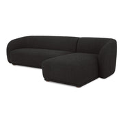 Faye - Right Sectional - Black - JaxCo Furniture