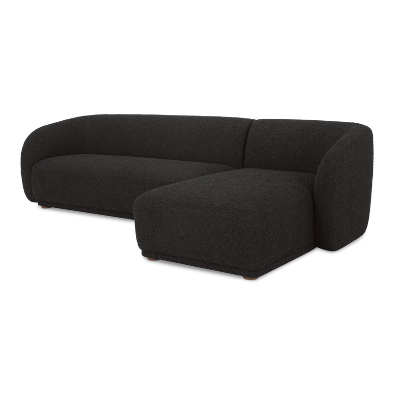 Faye - Right Sectional - Black - JaxCo Furniture