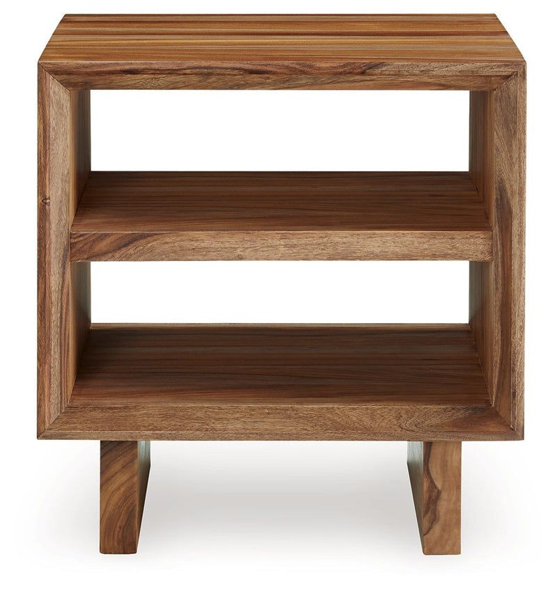 Dressonni - Brown - Square End Table - JaxCo Furniture