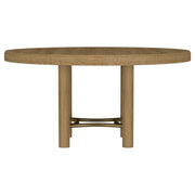 Arini - 60" Round Wood Dining Room Table - Sand Wash - JaxCo Furniture