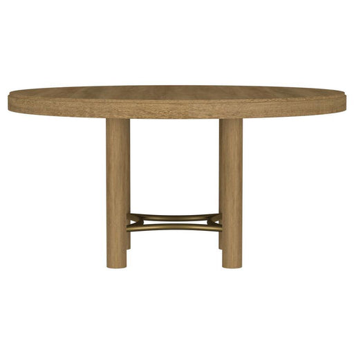 Arini - 60" Round Wood Dining Room Table - Sand Wash - JaxCo Furniture