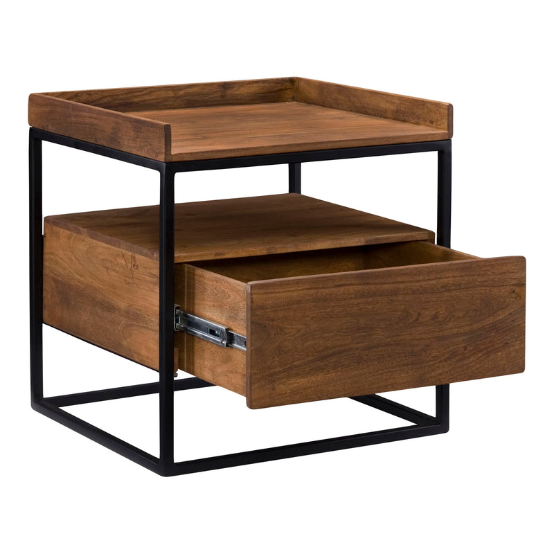 Vancouver - Side Table - Brown - JaxCo Furniture