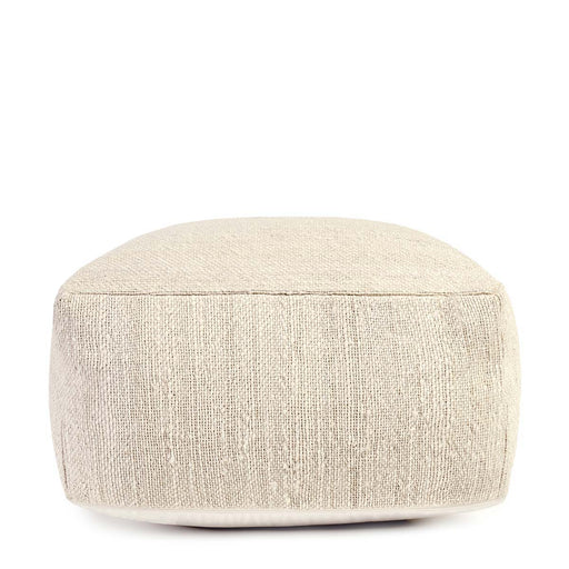 Modern Perspective - Halter Pouf - Ivory - JaxCo Furniture