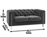 Charlene - Velvet Sofa And Loveseat - JaxCo Furniture