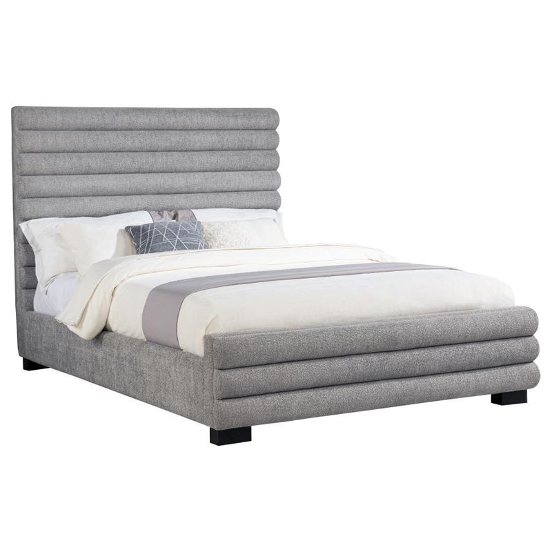 Patricia - Boucle Upholstered Bed - JaxCo Furniture