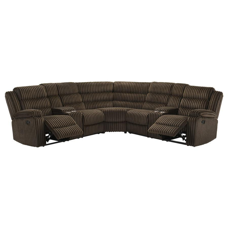 Atkinson - Upholstered Reclining Sectional Sofa - JaxCo Furniture