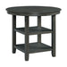 Amherst - Counter Table With Wood Leg - Grey Finish - JaxCo Furniture